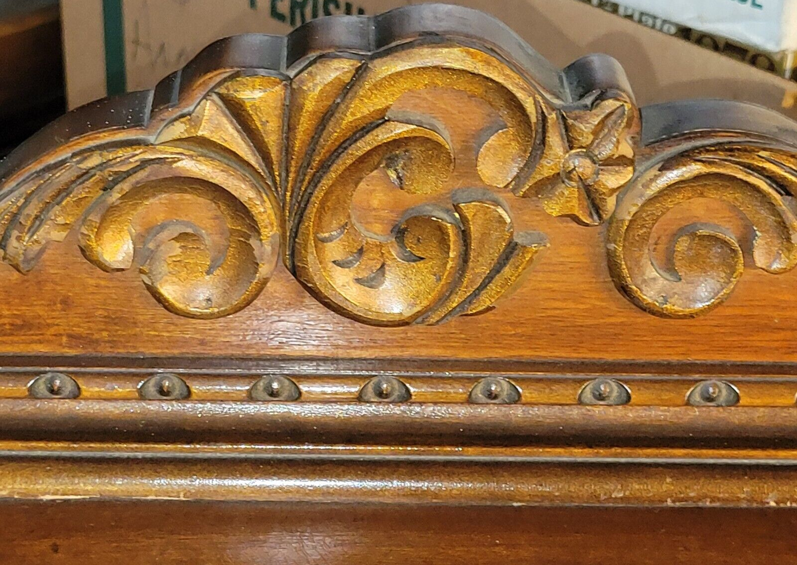 Vintage Walnut Mens Chest of Drawers Tall Boy Dresser Matches Wardrobe Bed 1930s