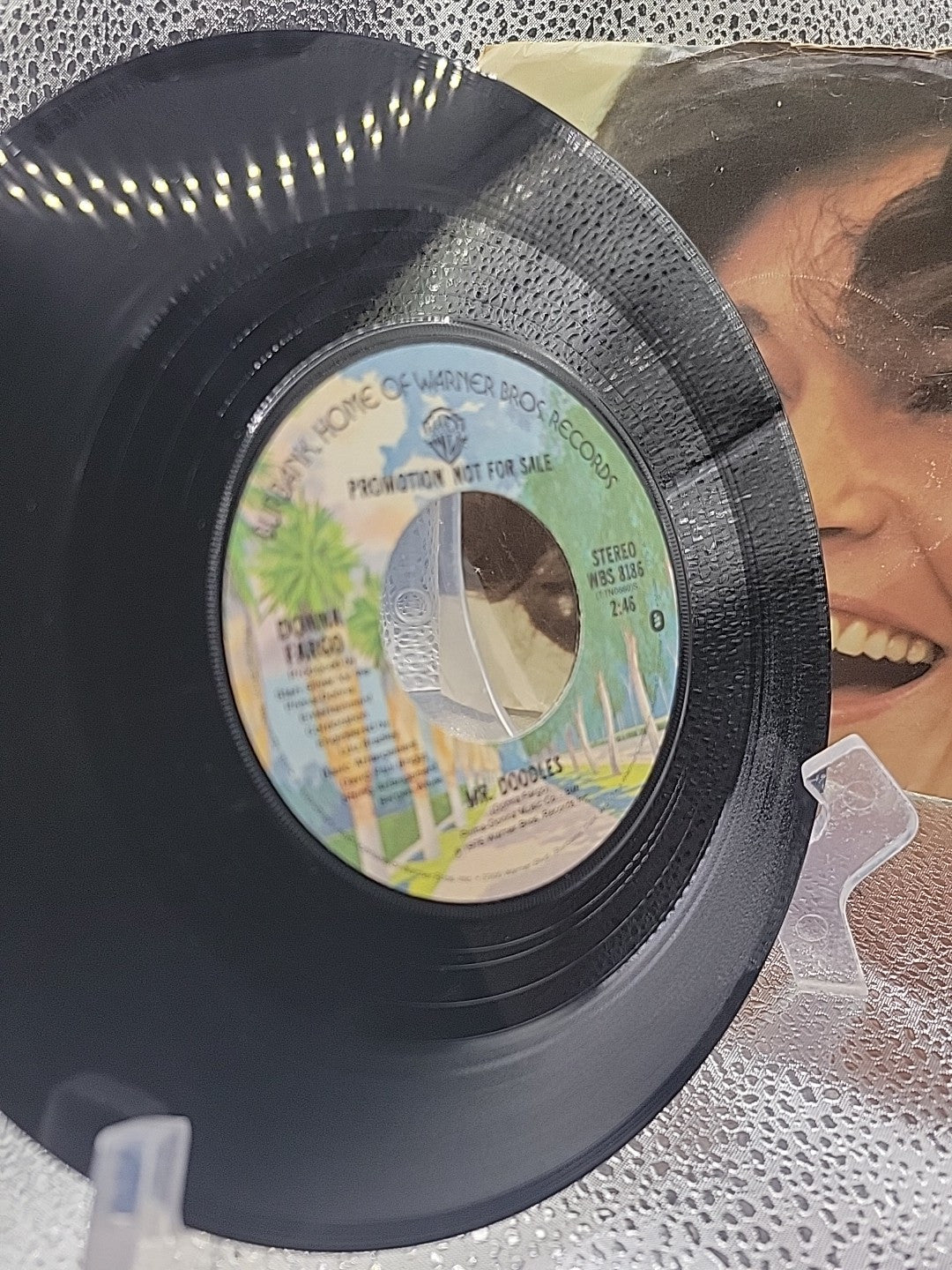 WB Promo 45 Record Donna Fargo Mr. Doodles 1976 WBS8186 w Sleeve NICE!