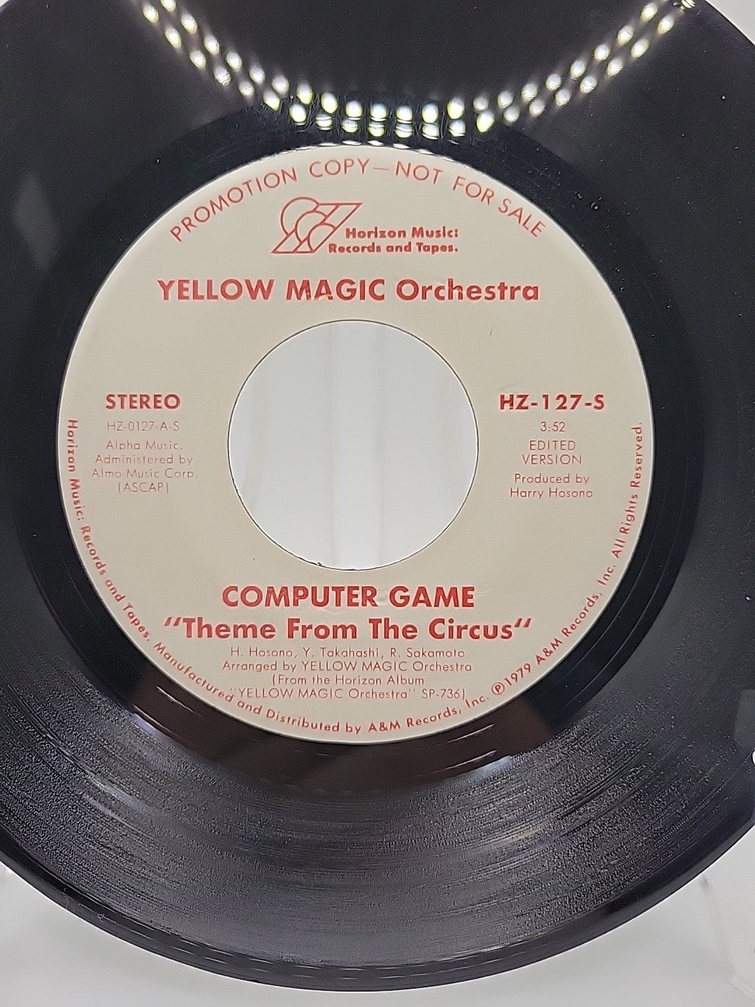 Yellow Magic Orchestra COMPUTER GAME Horizon Music Records Promo 45 1979